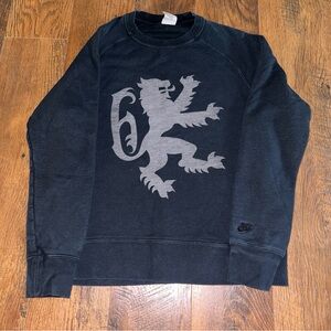 Nike Crewneck LeBron Sweater Black and Gray with Graphic Design